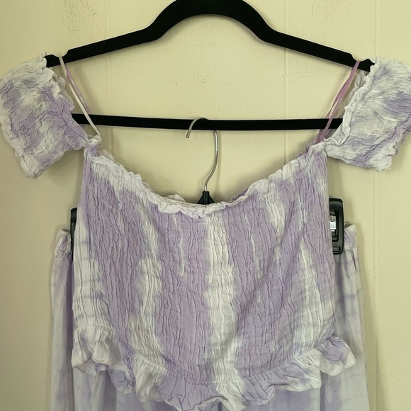 Kiwi Punch NEW 2 Piece Matching Set Purple Ice Tie Dyed NWT ~ Women’s Size M - Picture 4 of 16